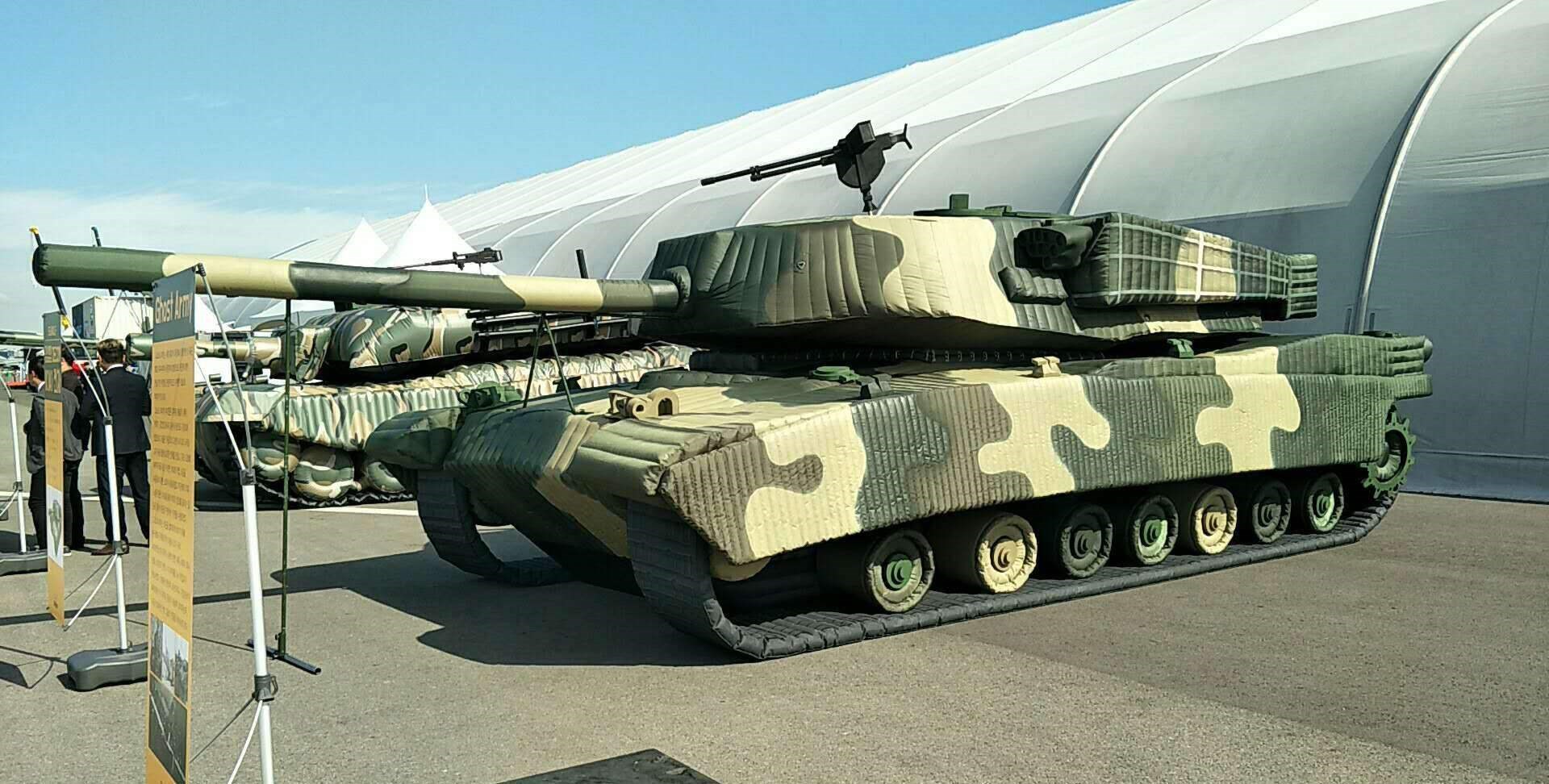 汶川军事充气坦克