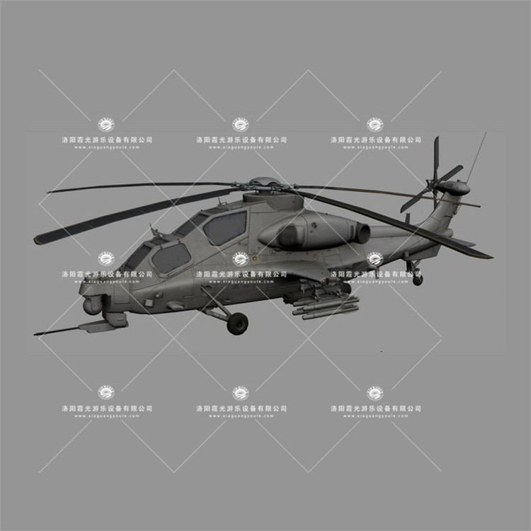 汶川武装直升机3D模型